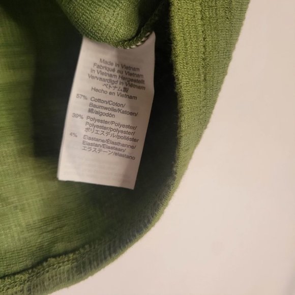 J. CREW Vneck, button, knot tie, short sleeve, womens size large - Picture 10 of 11